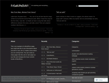 Tablet Screenshot of freakipedia.wordpress.com