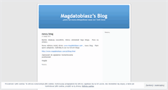 Desktop Screenshot of magdatobiasz.wordpress.com