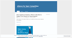 Desktop Screenshot of opencompetition.wordpress.com