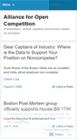 Mobile Screenshot of opencompetition.wordpress.com