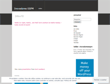 Tablet Screenshot of inovadoresespm.wordpress.com