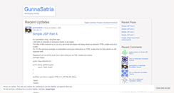 Desktop Screenshot of gunnasatria.wordpress.com
