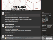 Tablet Screenshot of operationsavesarah.wordpress.com