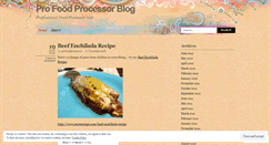 Desktop Screenshot of profoodprocessor.wordpress.com