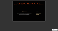 Desktop Screenshot of chewfirst.wordpress.com