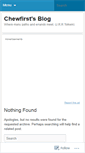 Mobile Screenshot of chewfirst.wordpress.com