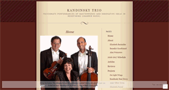 Desktop Screenshot of kandinskytrio.wordpress.com