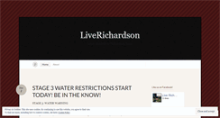 Desktop Screenshot of liverichardson.wordpress.com