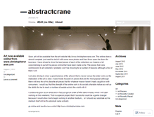 Tablet Screenshot of abstractcrane.wordpress.com