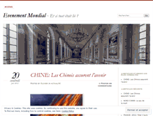 Tablet Screenshot of evenementmondial.wordpress.com