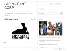 Tablet Screenshot of lapingeantcorp.wordpress.com