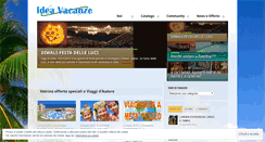 Desktop Screenshot of ideavacanzeblog.wordpress.com