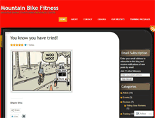 Tablet Screenshot of mountainbikefitness.wordpress.com