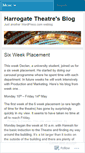 Mobile Screenshot of harrogatetheatre.wordpress.com