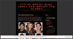 Desktop Screenshot of funofmovie.wordpress.com