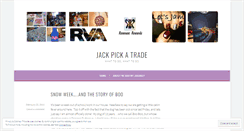 Desktop Screenshot of jackpickatrade.wordpress.com