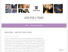 Tablet Screenshot of jackpickatrade.wordpress.com