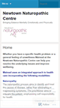 Mobile Screenshot of newtownnaturopathiccentre.wordpress.com