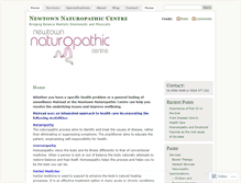 Tablet Screenshot of newtownnaturopathiccentre.wordpress.com