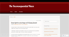 Desktop Screenshot of inconsequentialnews.wordpress.com