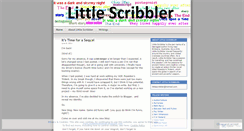 Desktop Screenshot of littlescribbler.wordpress.com