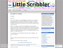 Tablet Screenshot of littlescribbler.wordpress.com