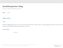 Tablet Screenshot of dumblikeapainter.wordpress.com