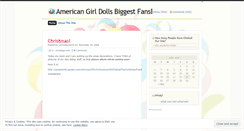 Desktop Screenshot of iluvdolls.wordpress.com