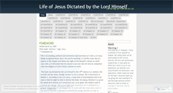 Desktop Screenshot of lifeofjesus.wordpress.com