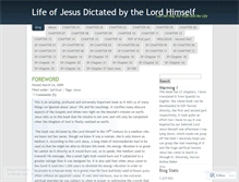 Tablet Screenshot of lifeofjesus.wordpress.com