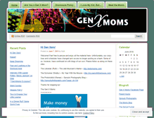 Tablet Screenshot of genxmoms.wordpress.com