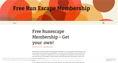 Desktop Screenshot of getfreerunescapemembershipdetails.wordpress.com