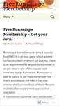 Mobile Screenshot of getfreerunescapemembershipdetails.wordpress.com