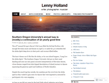 Tablet Screenshot of lennyholland.wordpress.com