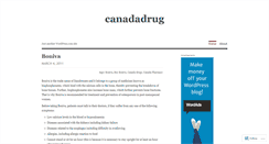 Desktop Screenshot of canadadrug.wordpress.com