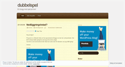 Desktop Screenshot of dubbelspel.wordpress.com