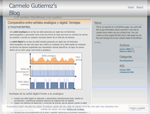 Tablet Screenshot of carmelogutierrez.wordpress.com
