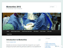 Tablet Screenshot of biotextiles2012.wordpress.com