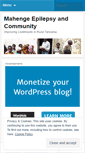 Mobile Screenshot of mahenge.wordpress.com