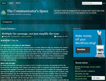 Tablet Screenshot of communicationpoint.wordpress.com