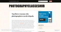 Desktop Screenshot of photographyclasseshub.wordpress.com
