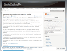 Tablet Screenshot of electricalaccidents.wordpress.com
