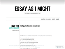Tablet Screenshot of essayasimight.wordpress.com