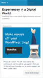 Mobile Screenshot of digitalexperience.wordpress.com