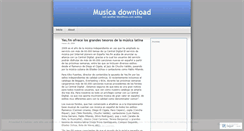 Desktop Screenshot of musicadownload.wordpress.com