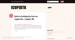 Desktop Screenshot of icupidtk.wordpress.com