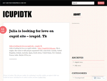 Tablet Screenshot of icupidtk.wordpress.com