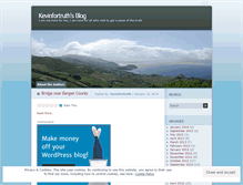Tablet Screenshot of kevinfortruth.wordpress.com