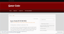 Desktop Screenshot of gamercodex.wordpress.com