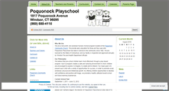 Desktop Screenshot of poquonockplayschool.wordpress.com